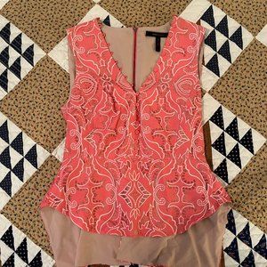 BCBG MaxAzria Pink Corest Top